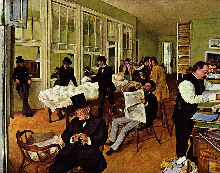 Edgar Degas Die Baumwollfaktorei oil painting image